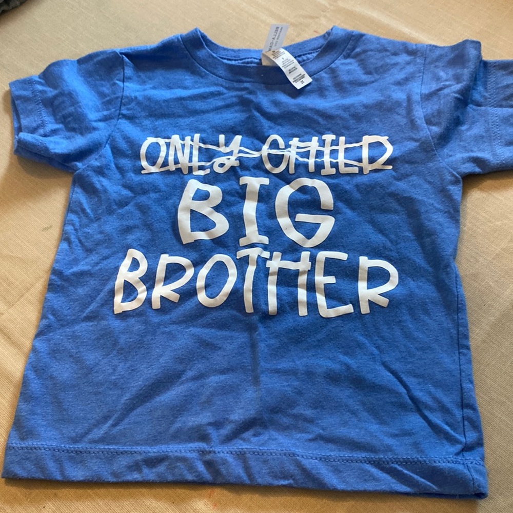 Only child to big brother shirt